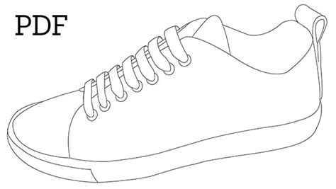 sneaker template printable pdf.